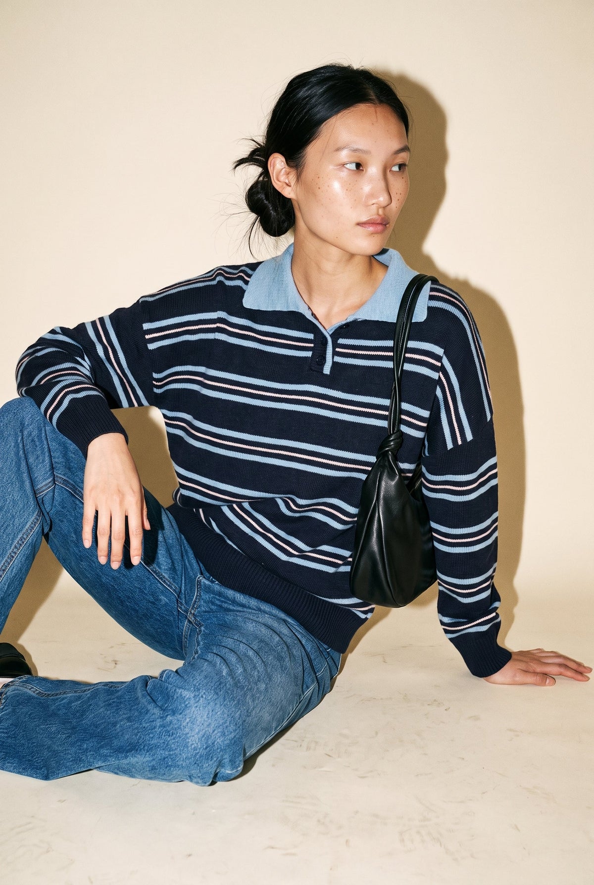 Contrast Stripe Top Klesis