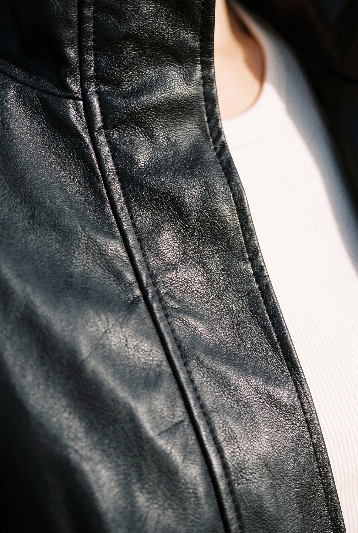 Faux Leather Ballon Jacket Miou Muse