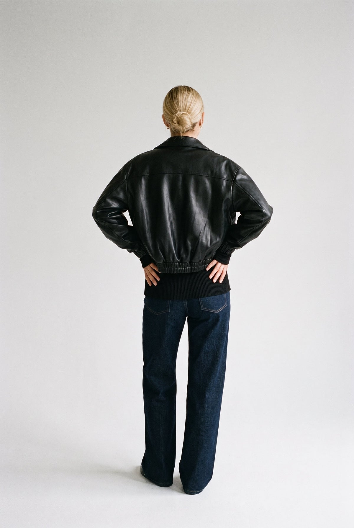 Vegan Leather Bomber Jacket Naked Zebra