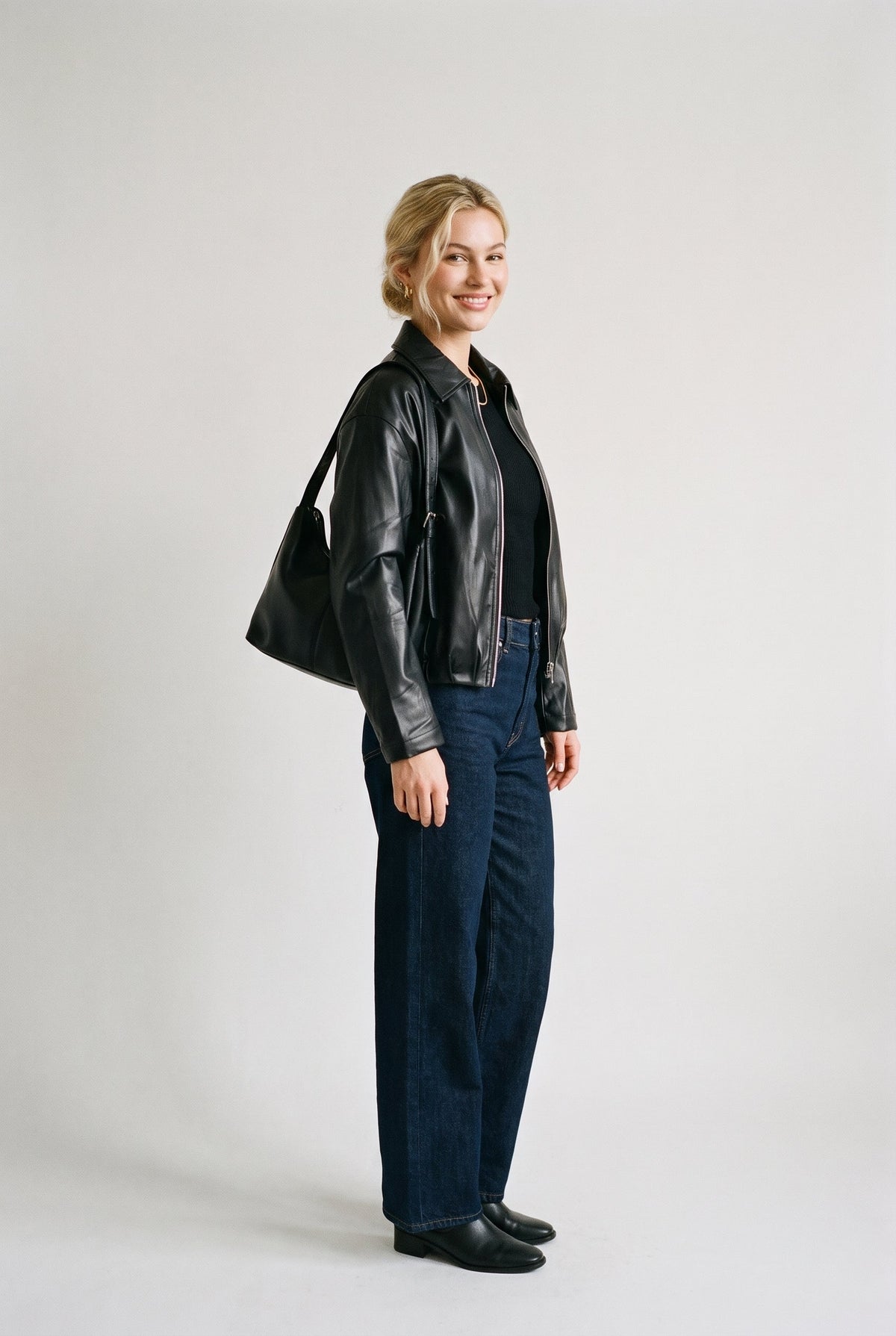 Vegan Leather Bomber Jacket Naked Zebra