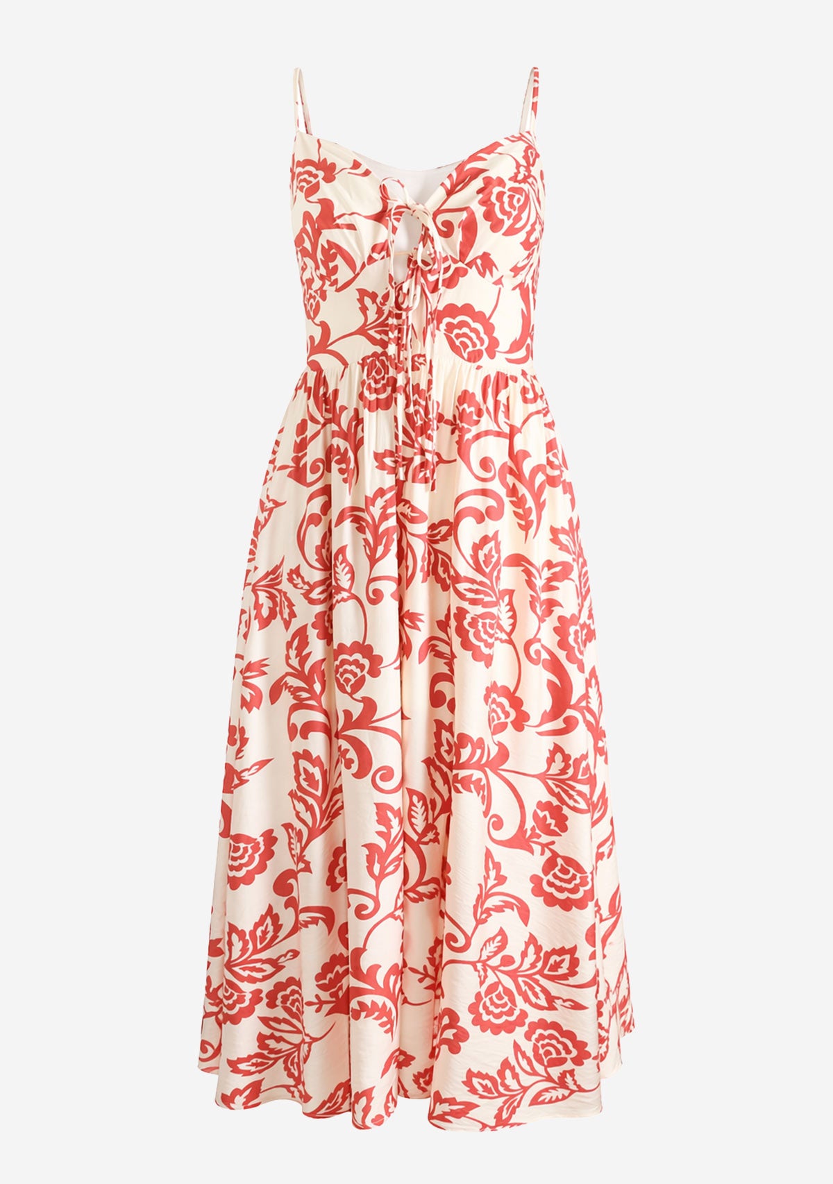 Floral Print Midi Dress Print