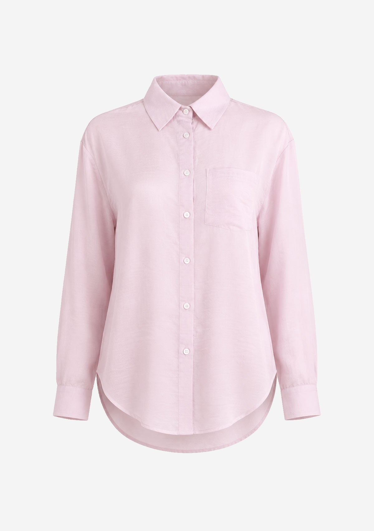 Relaxed Button-Up Shirt Pink 12 Rue Collette