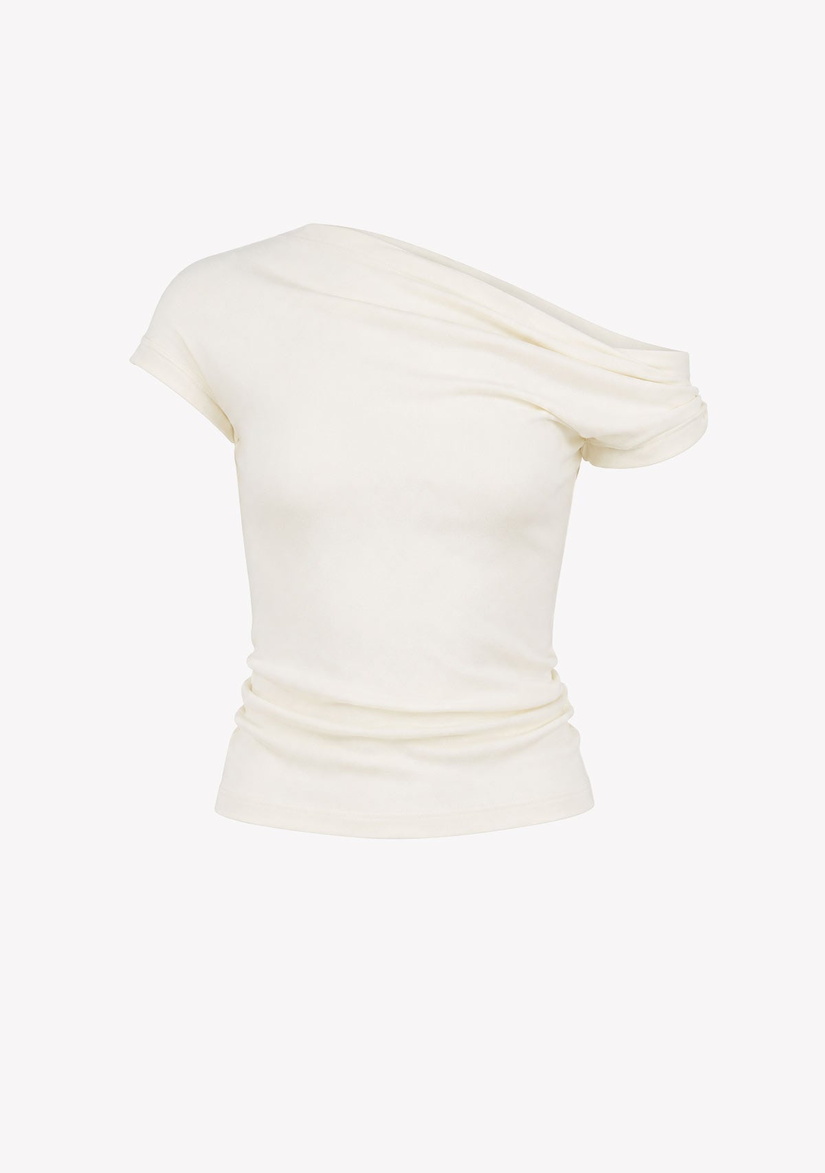 Asymmetrical Fitted Tank Ivory 29 28