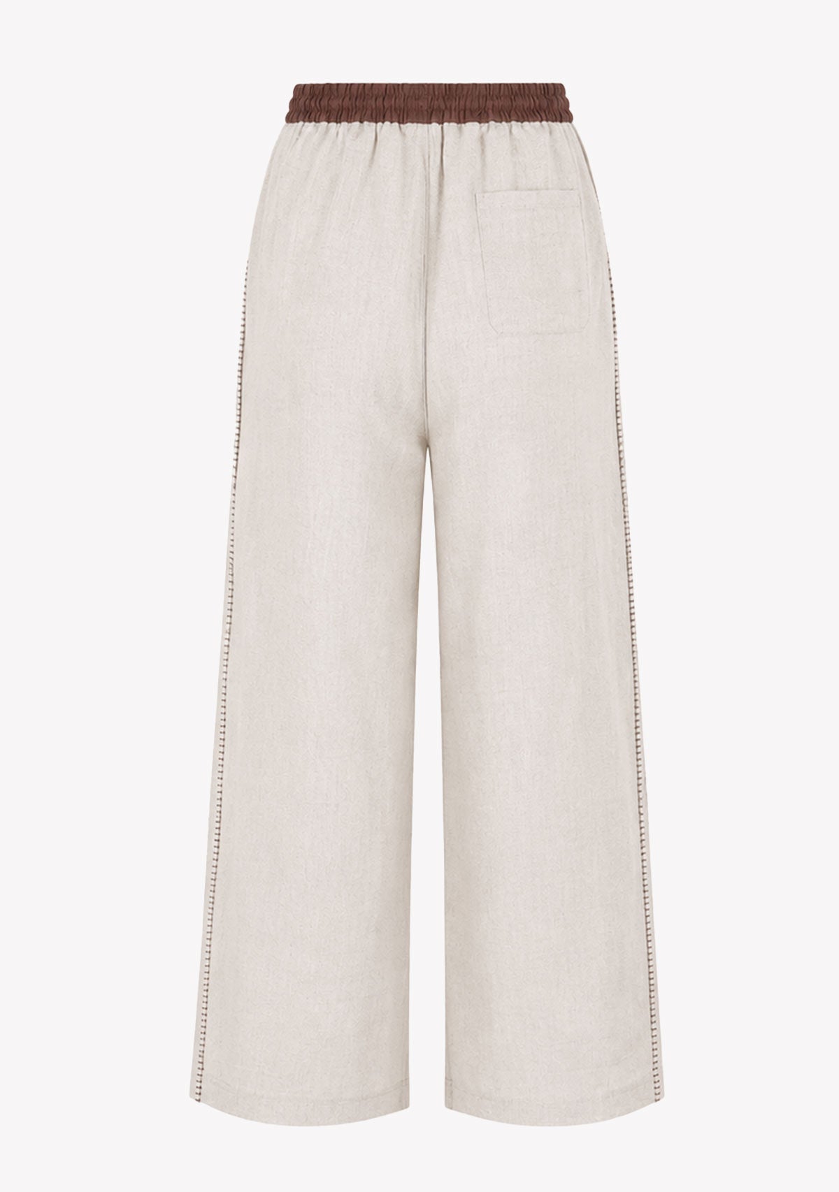 Drawstring Wide Pant Beige COCA