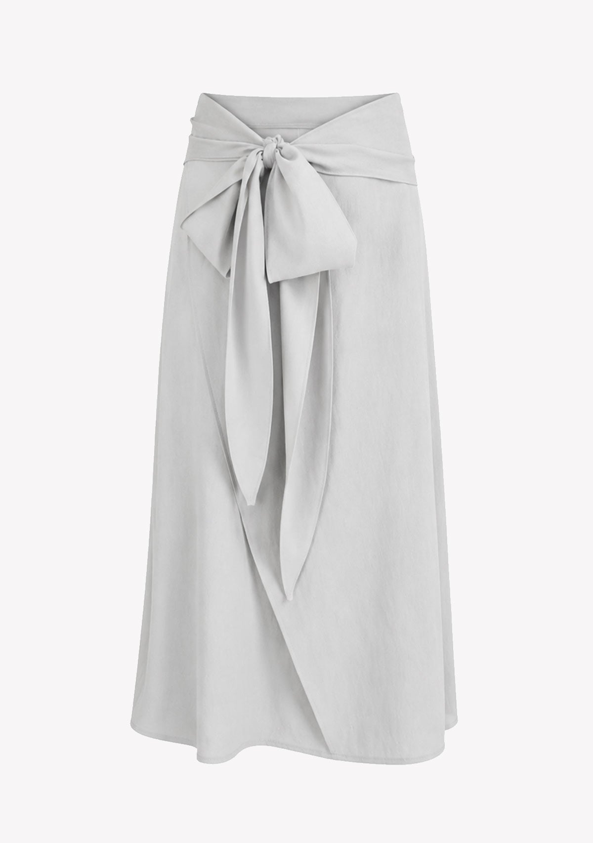 Ladies Solid Color Maxi Skirt Blue Grey 29 28