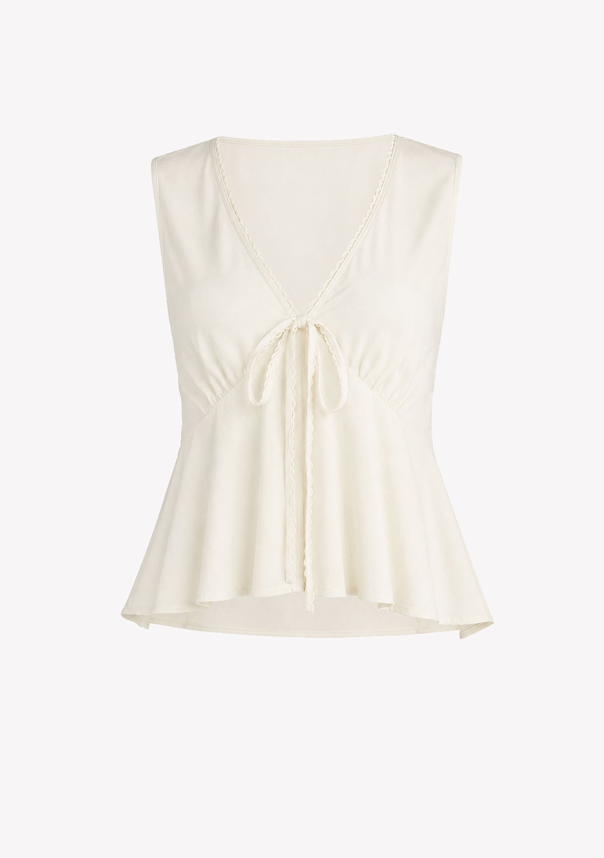 Peplum Wrap Top White 29 28