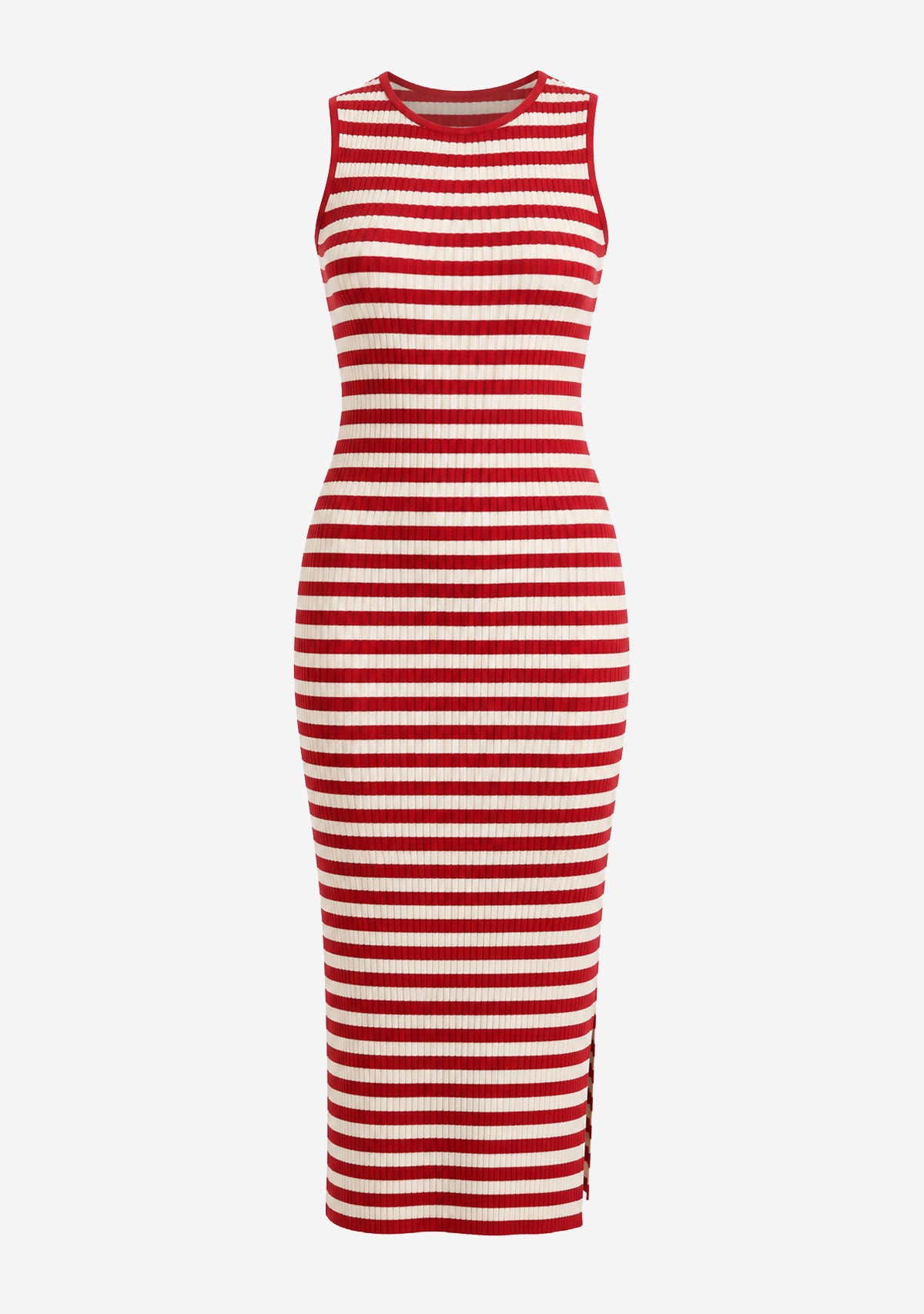 Red Striped Bodycon Dress Red Stripe