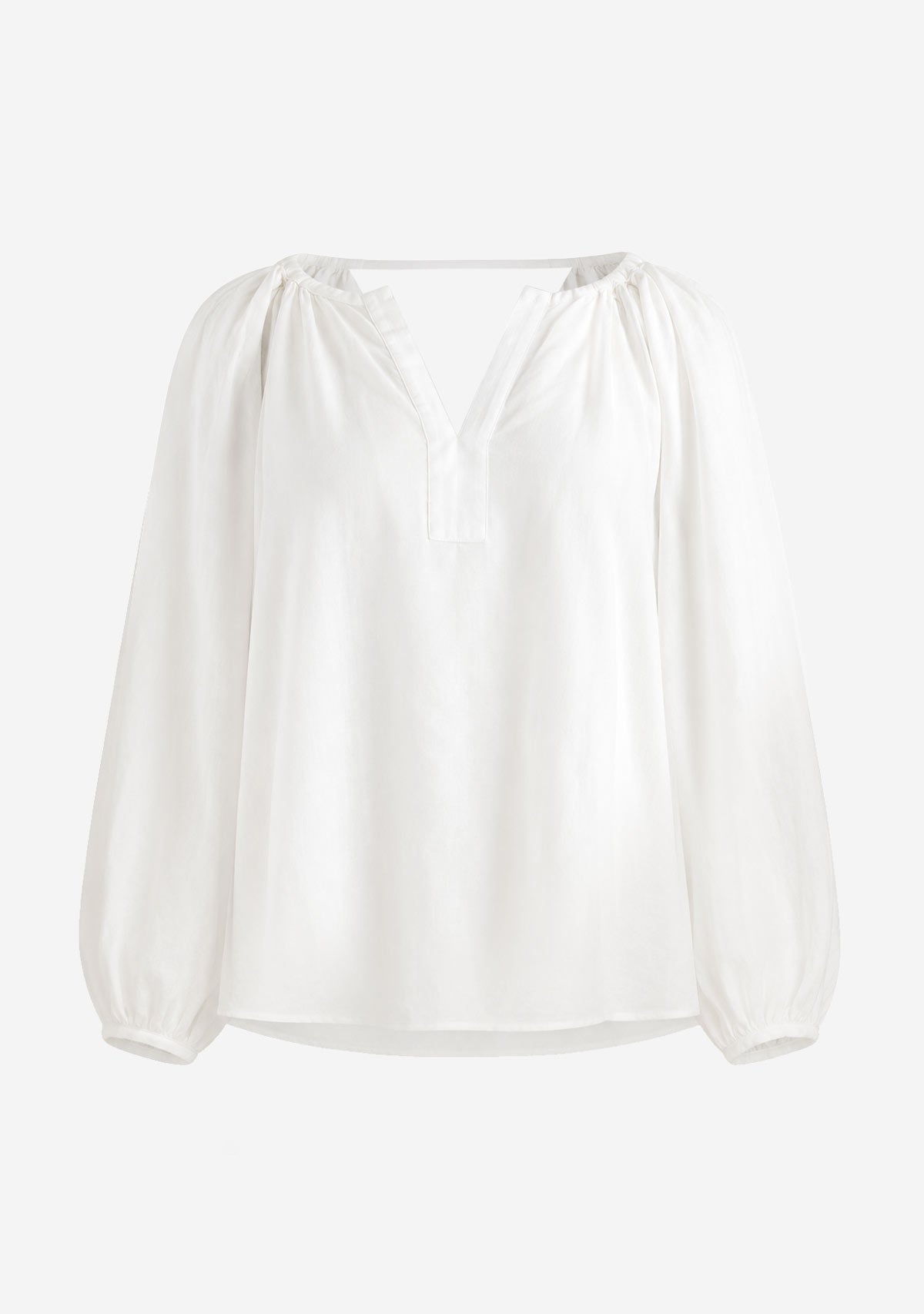 Soft Drape Blouse White