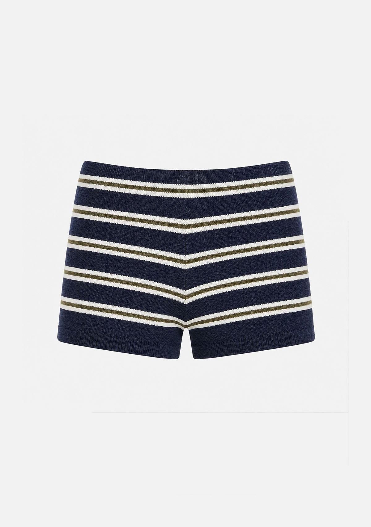 Delta Recycled Knit Short Navy Stripe AFENDS