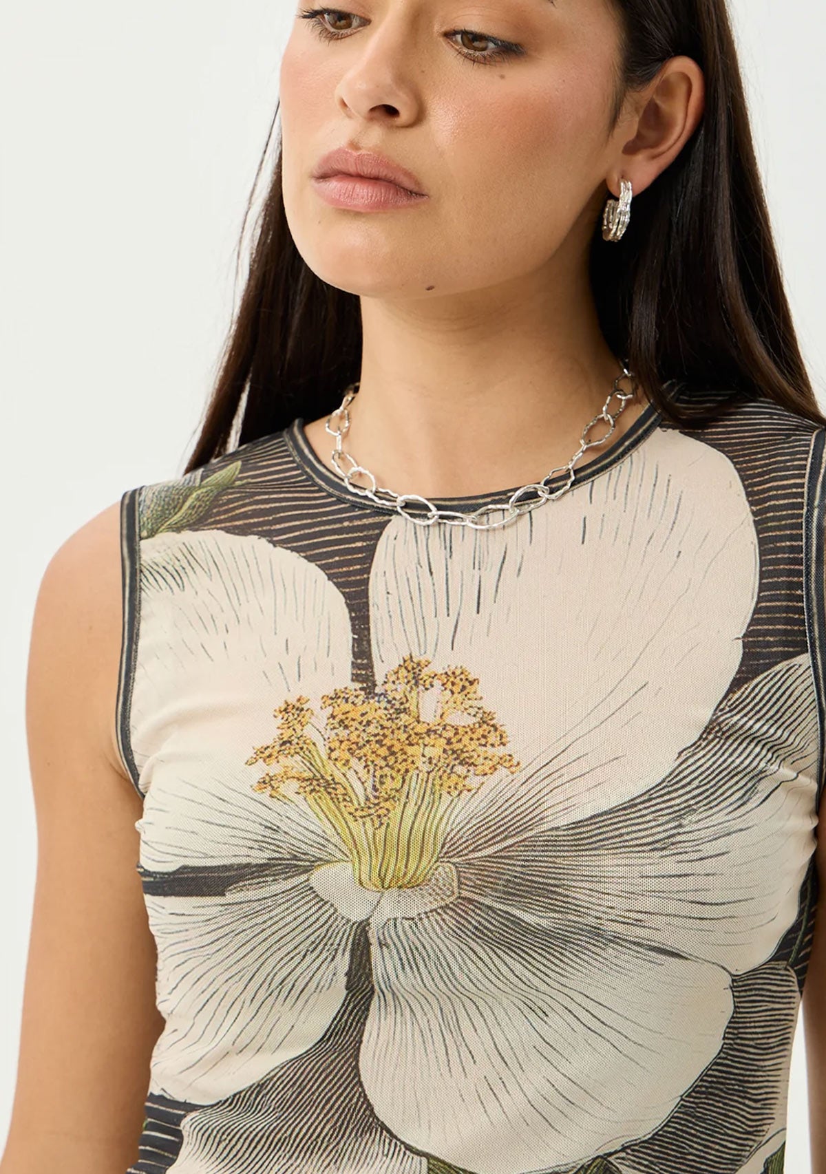Jasmine Recycled Sheer Tank Multi
