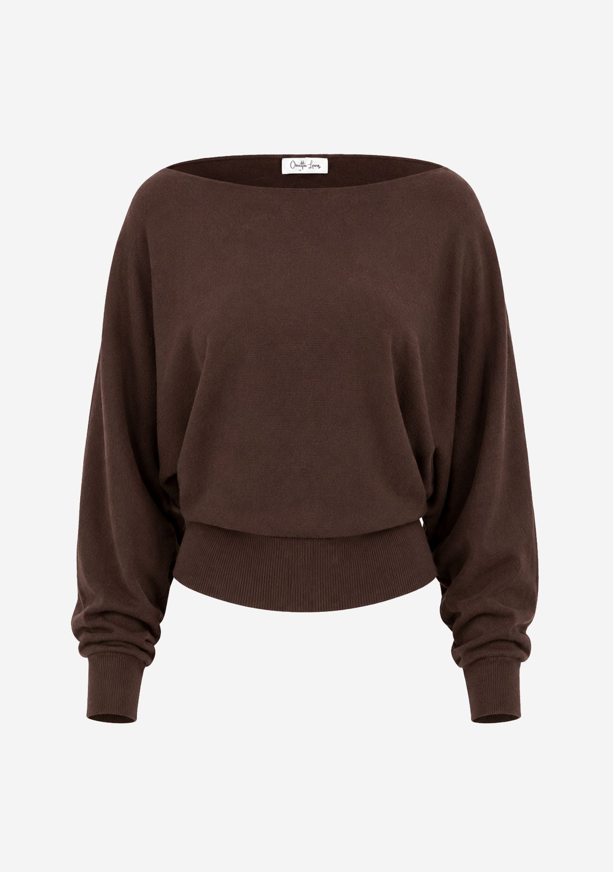 Boatneck Top Coffee audrey
