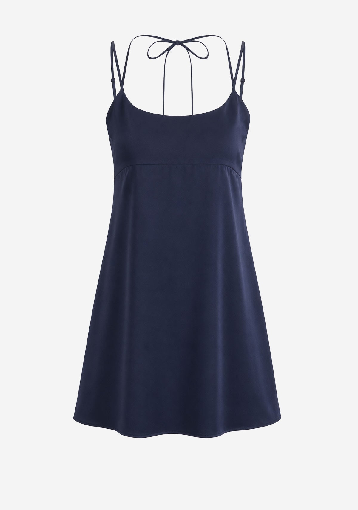 Easy A-Line Mini Dress Navy audrey