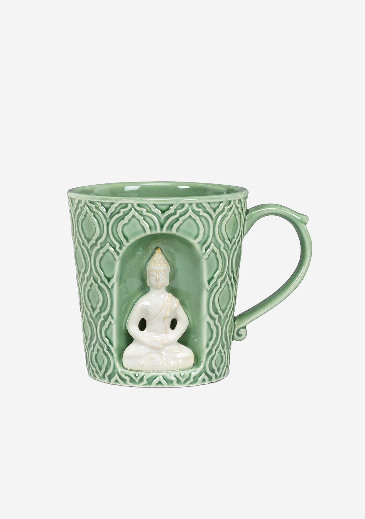 Emboss Taper Mug w/Buddha Abbott