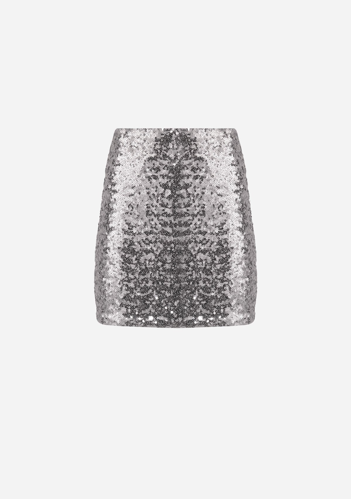 WomenS Knit Skirt Silver Astrid