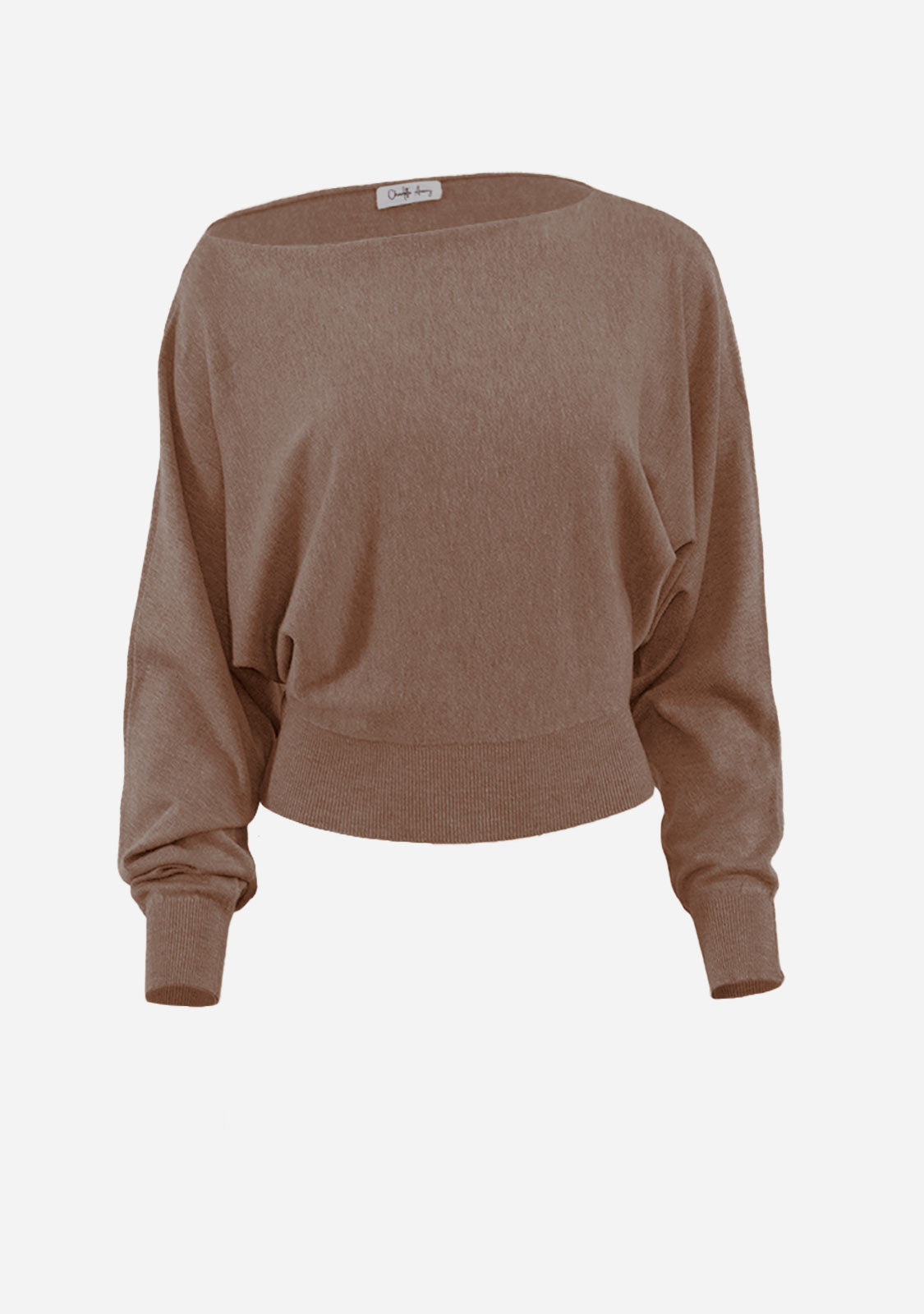 Boatneck Top Chocolate Brown audrey