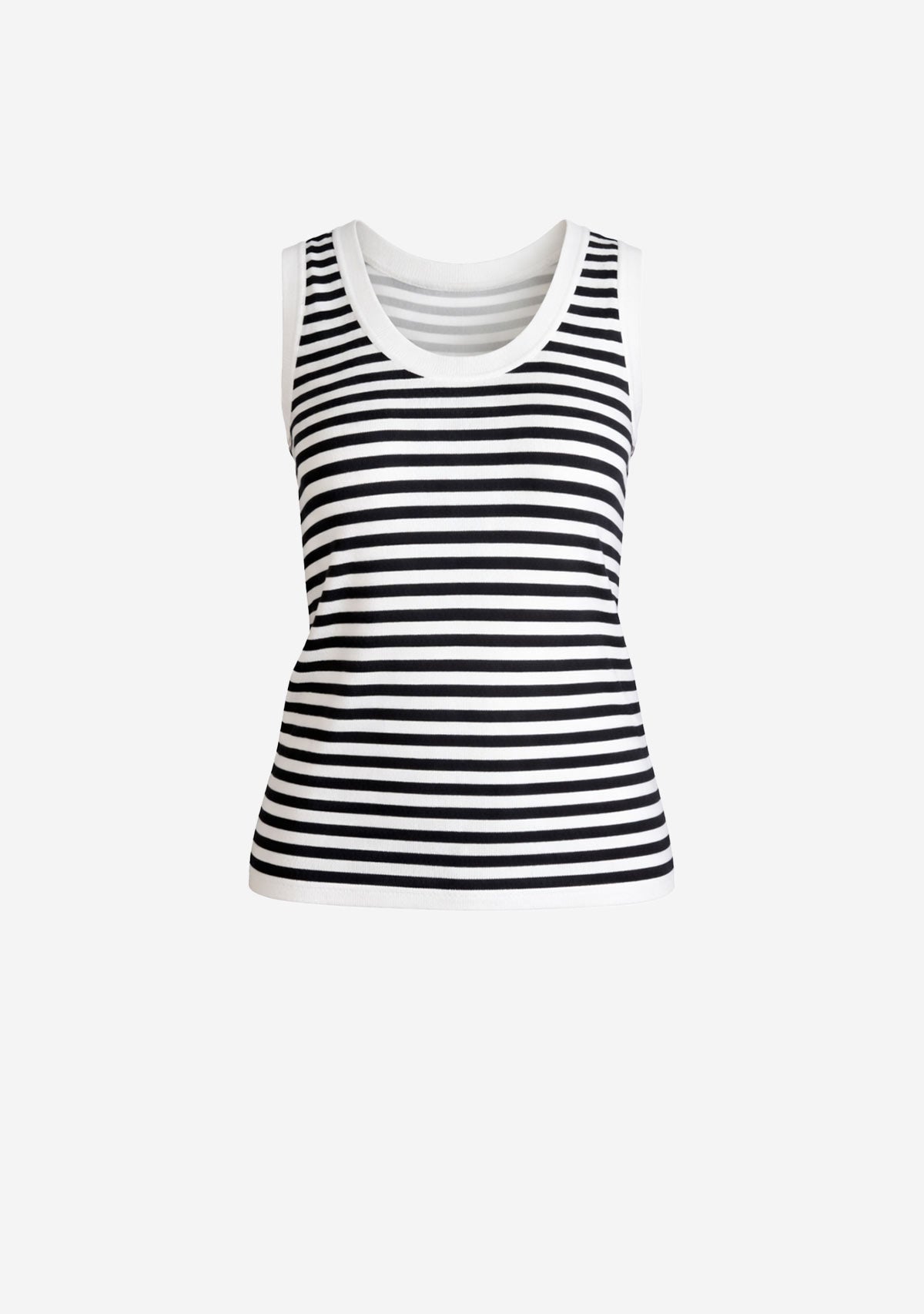 Striped Sleeveless Knit Top Stripes audrey