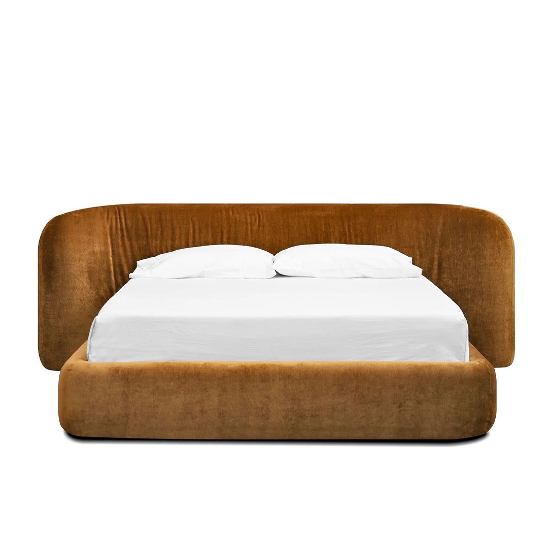KURV Bed Queen Roasted Pumpkin Fabric