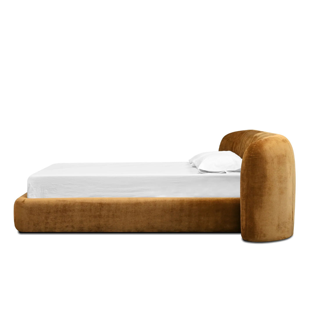 KURV Bed Queen Roasted Pumpkin Fabric