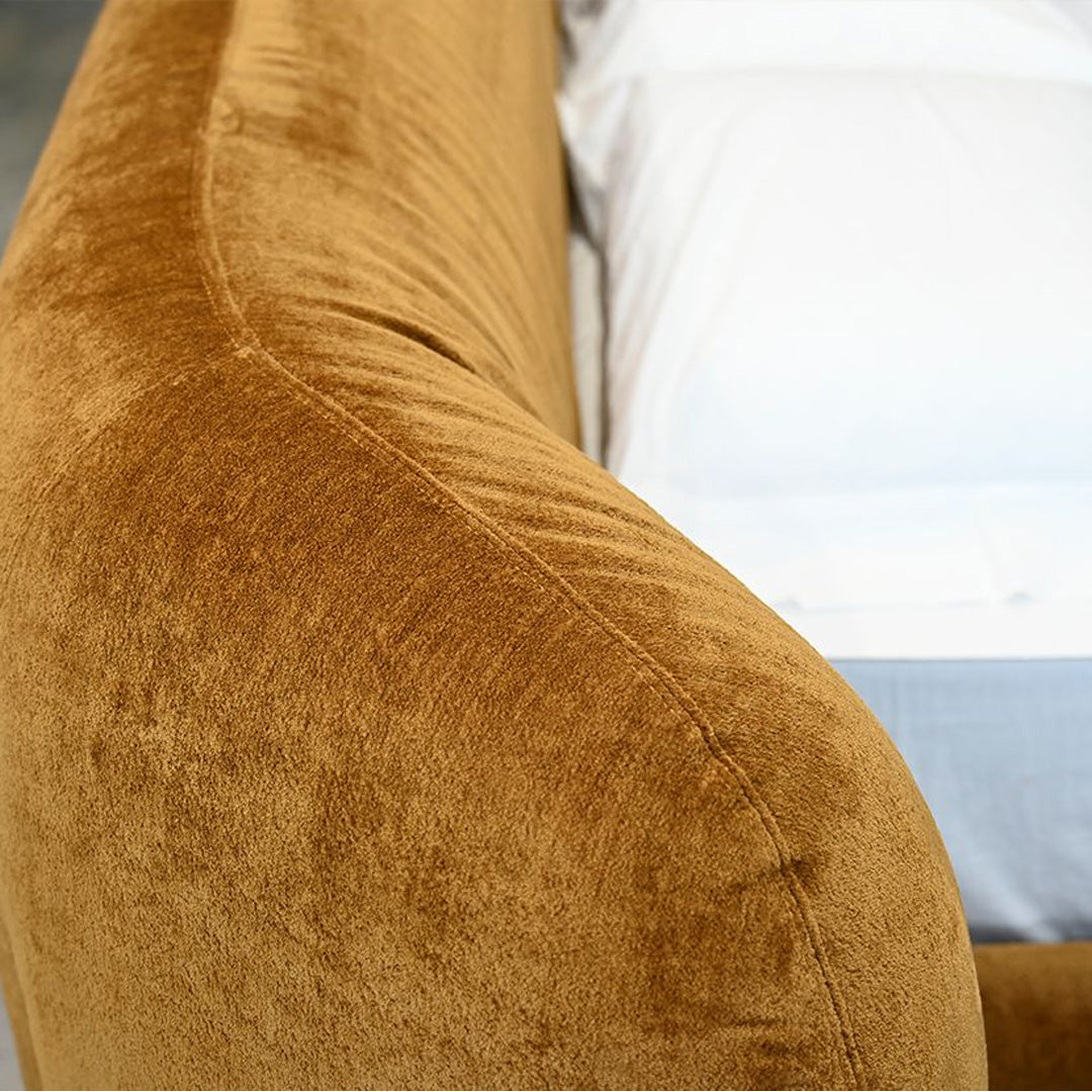 KURV Bed Queen Roasted Pumpkin Fabric