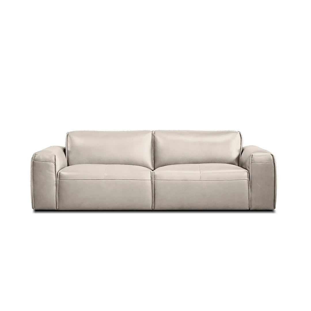 BOONE Sofa Studio Taupe Full Natural Grain Semi Aniline Leather