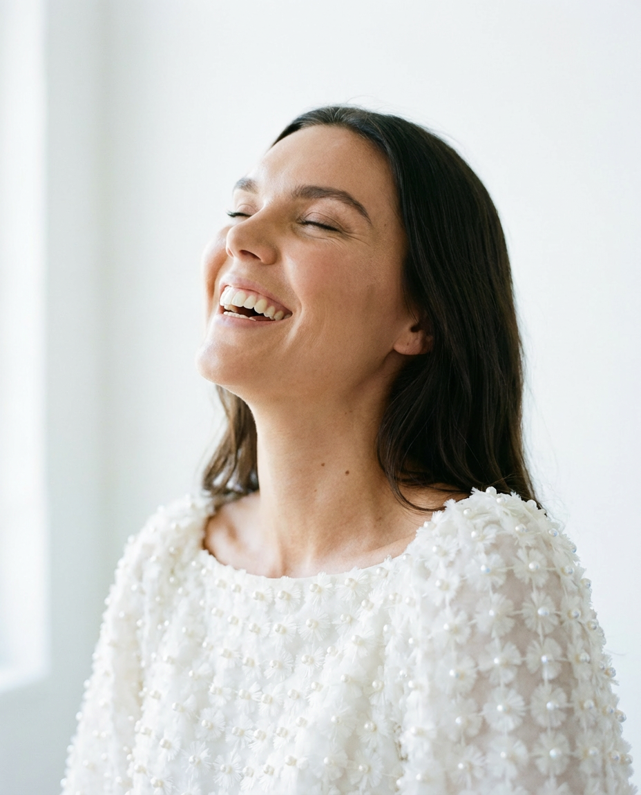 Blouse au crochet de perles