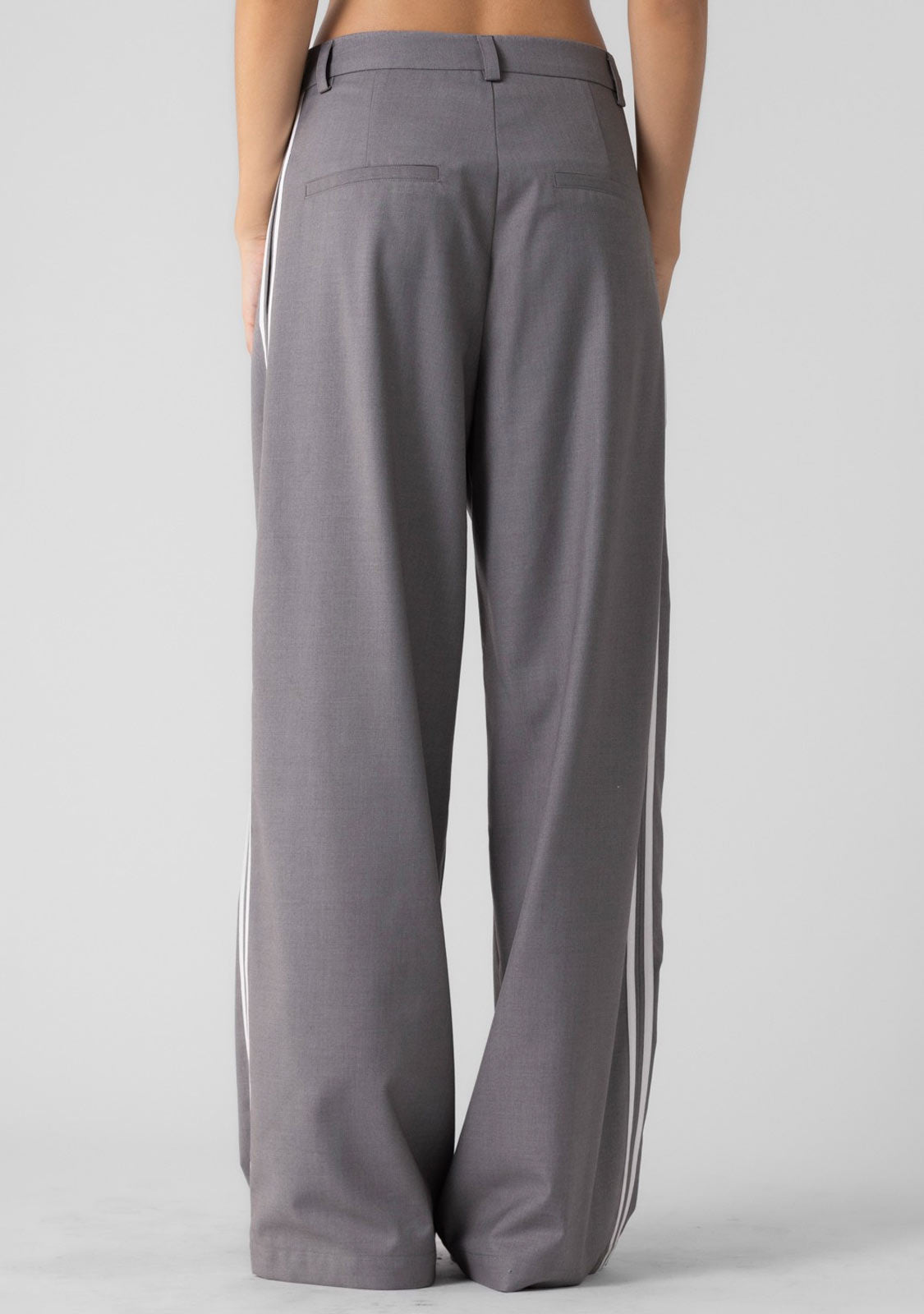 Ladies Woven Side Stripe Wide Pants The Latest Scoop