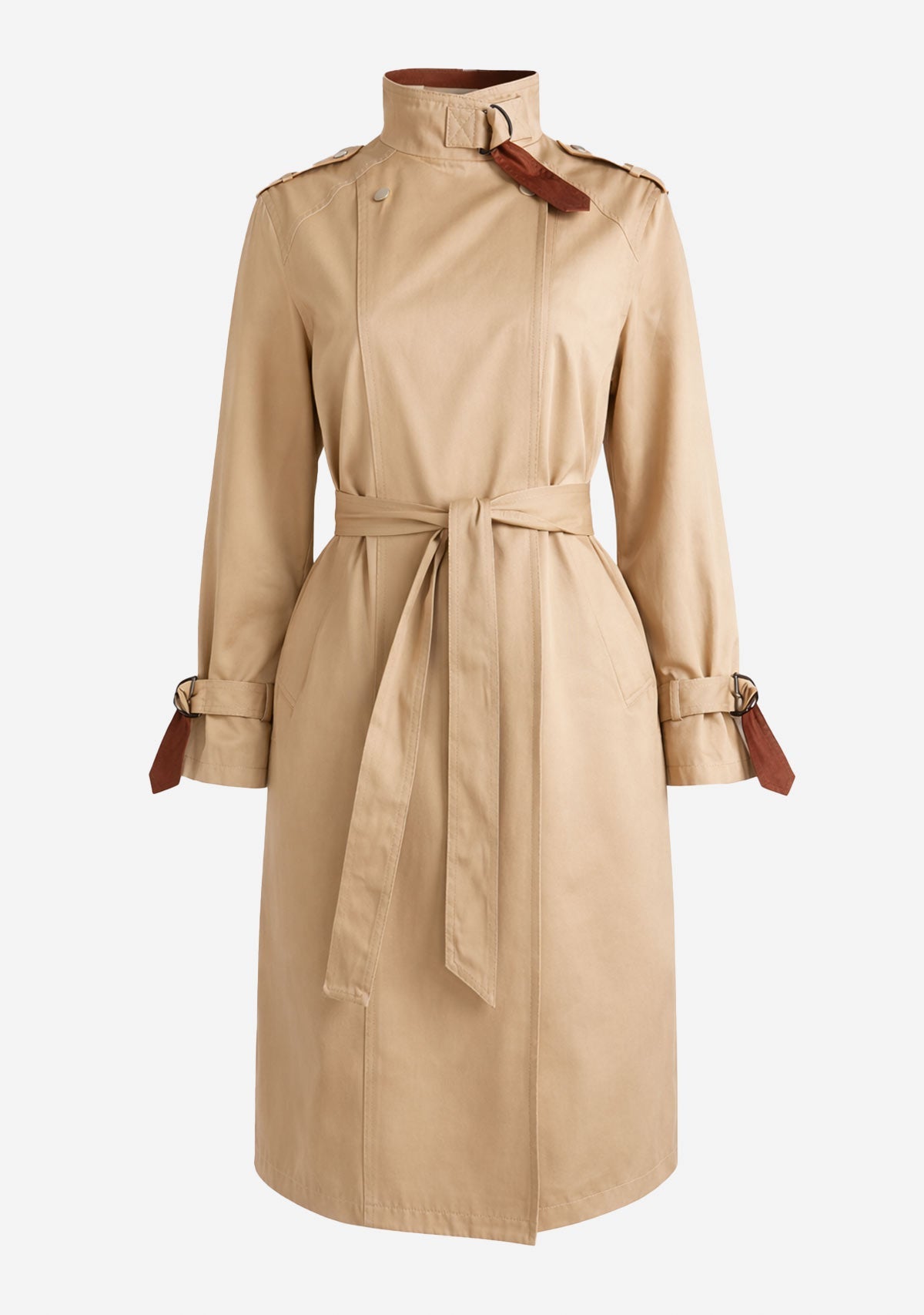 Belted Trench Coat Khaki 12 Rue Collette