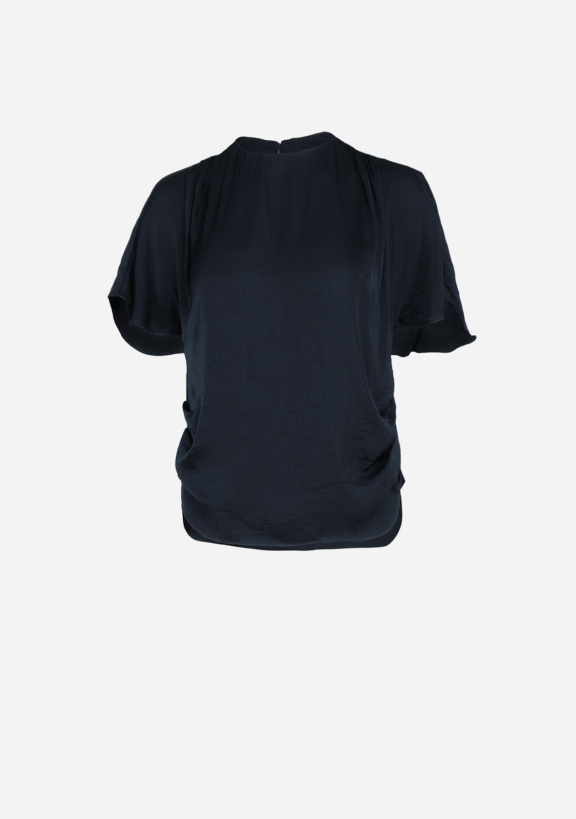 Drop Shoulder Blouse with Invisible Zipper The Latest Scoop