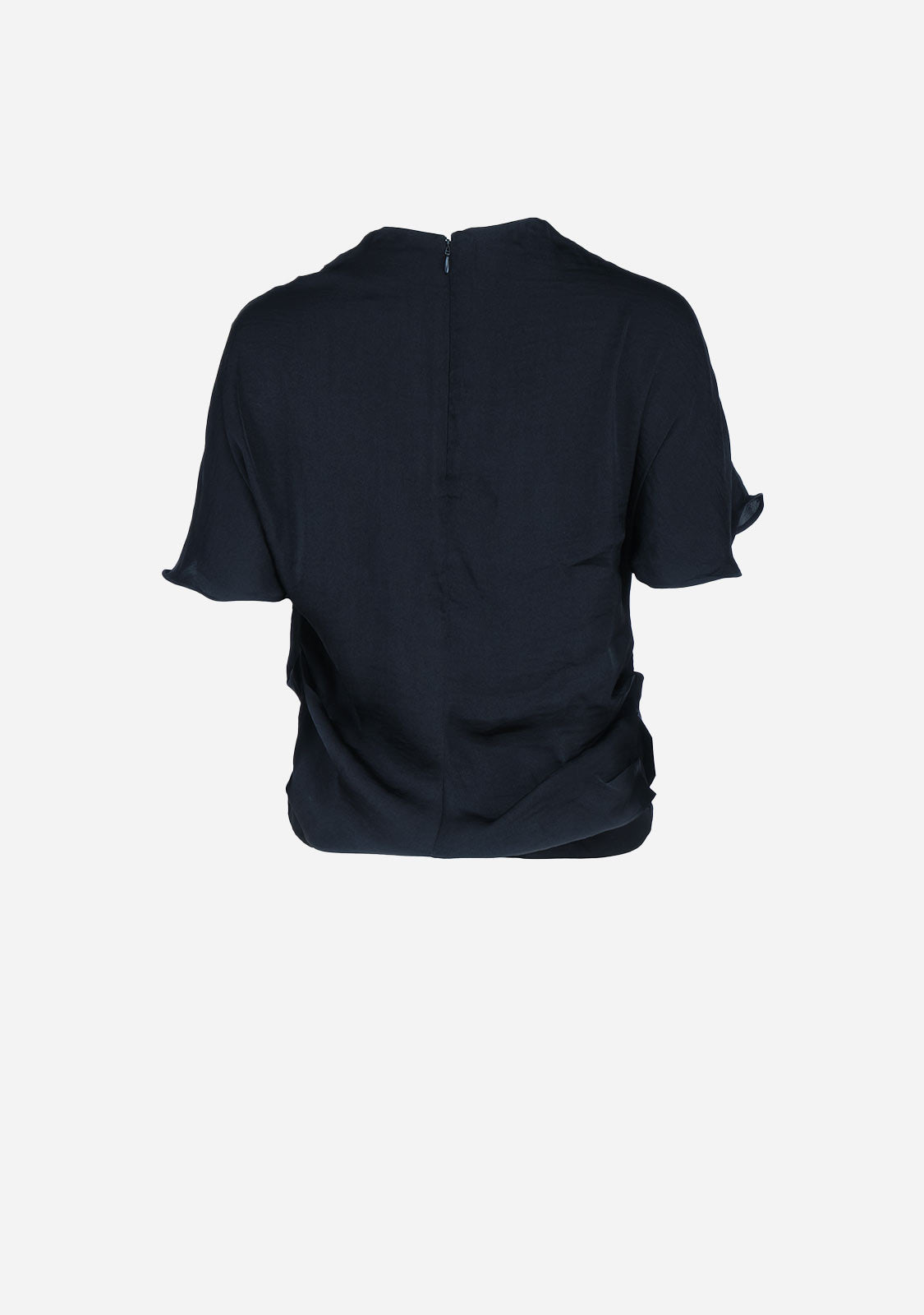 Drop Shoulder Blouse with Invisible Zipper The Latest Scoop