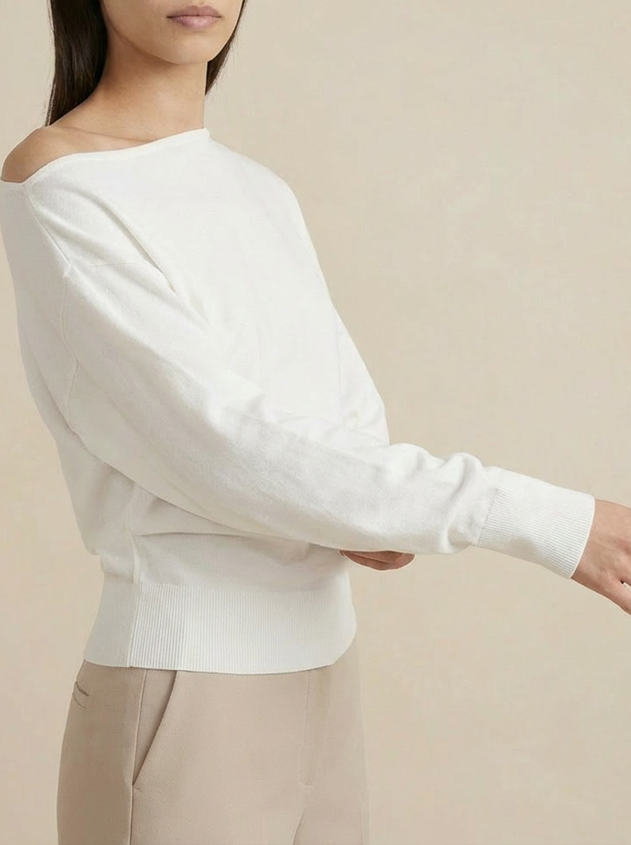 Boatneck Top White audrey