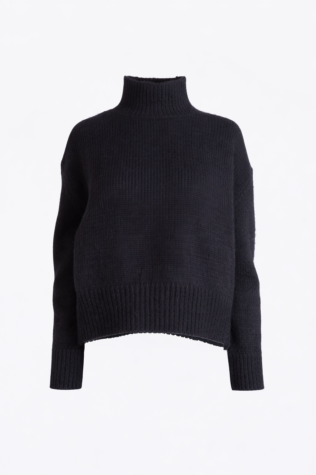Boxy Mock Neck Sweater