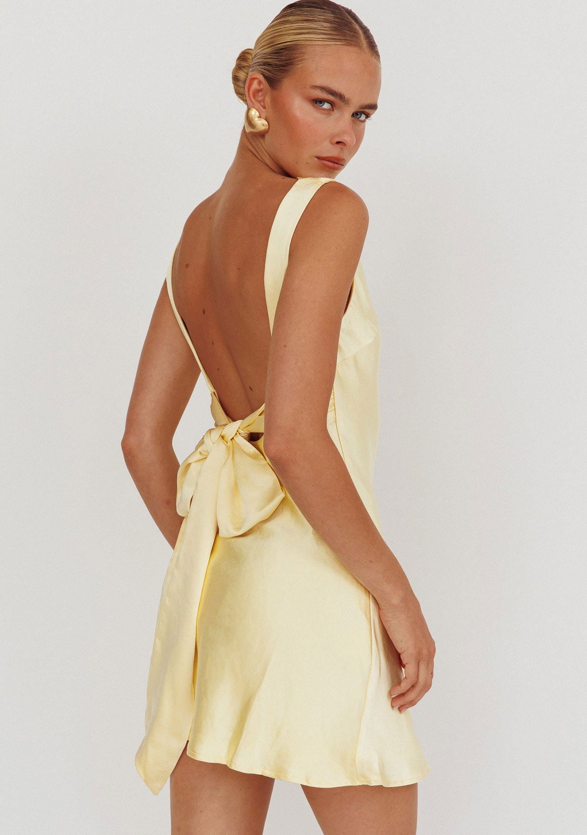Buttercup Mini Dress Lemon