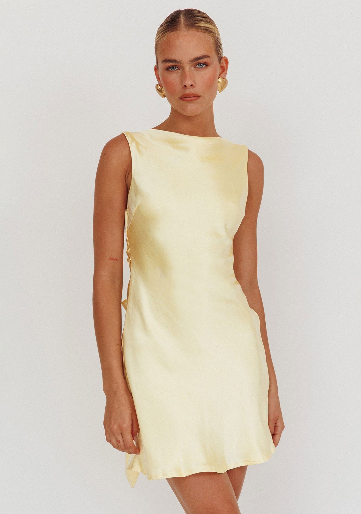 Buttercup Mini Dress Lemon