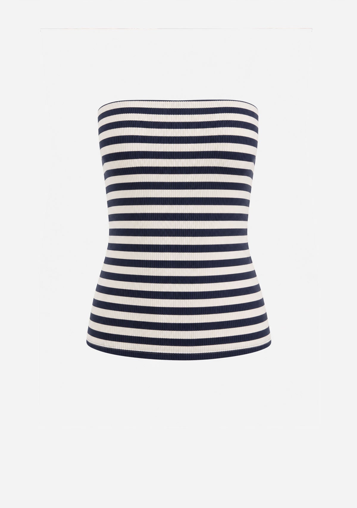 Loen Striped Tube Top Cream Navy By Together