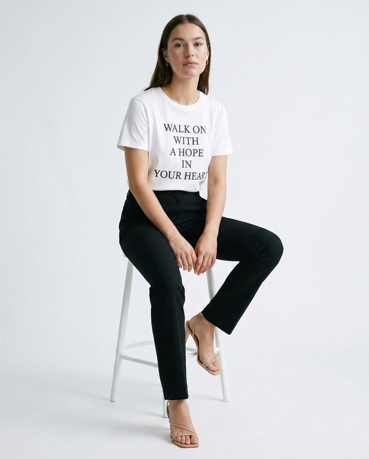 Graphic Relaxed Fit Tee White Slow High