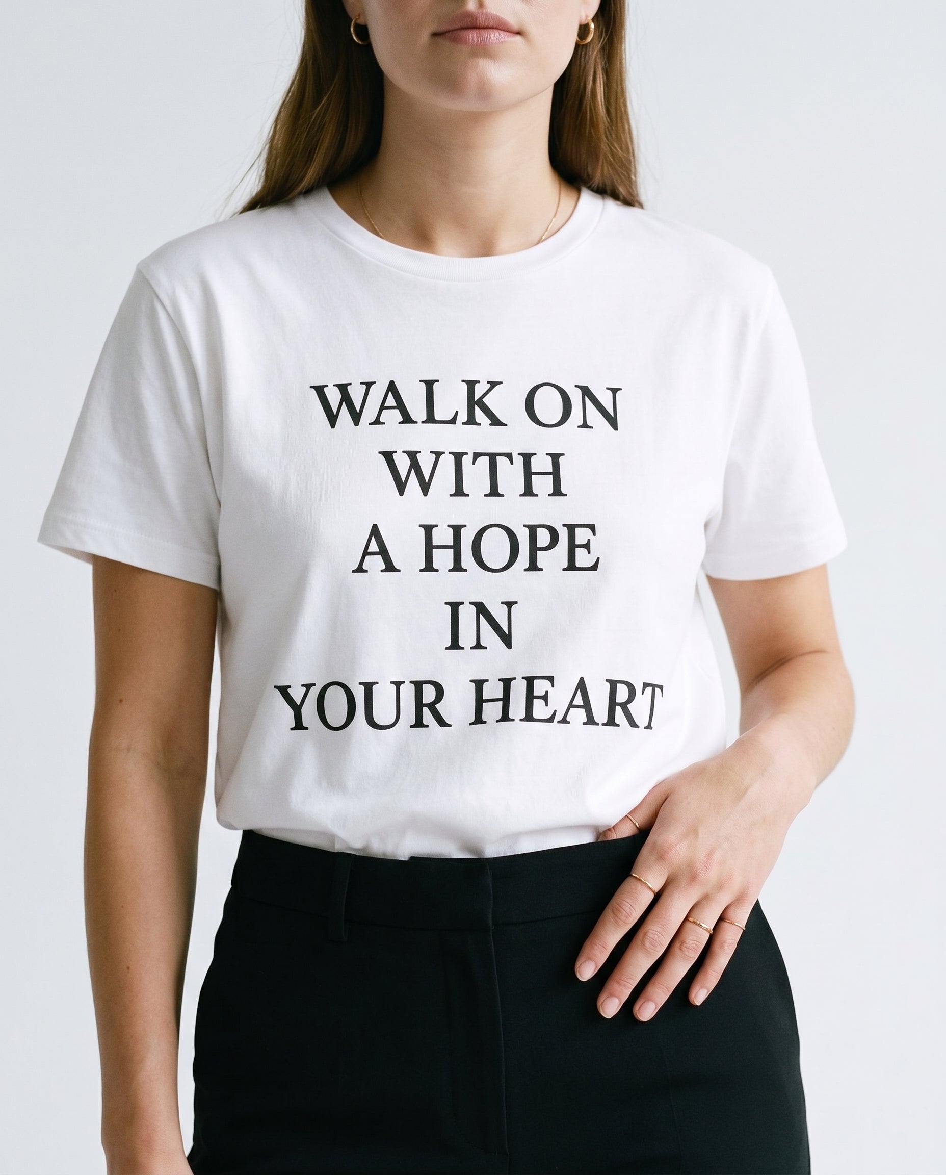 Graphic Relaxed Fit Tee White Slow High