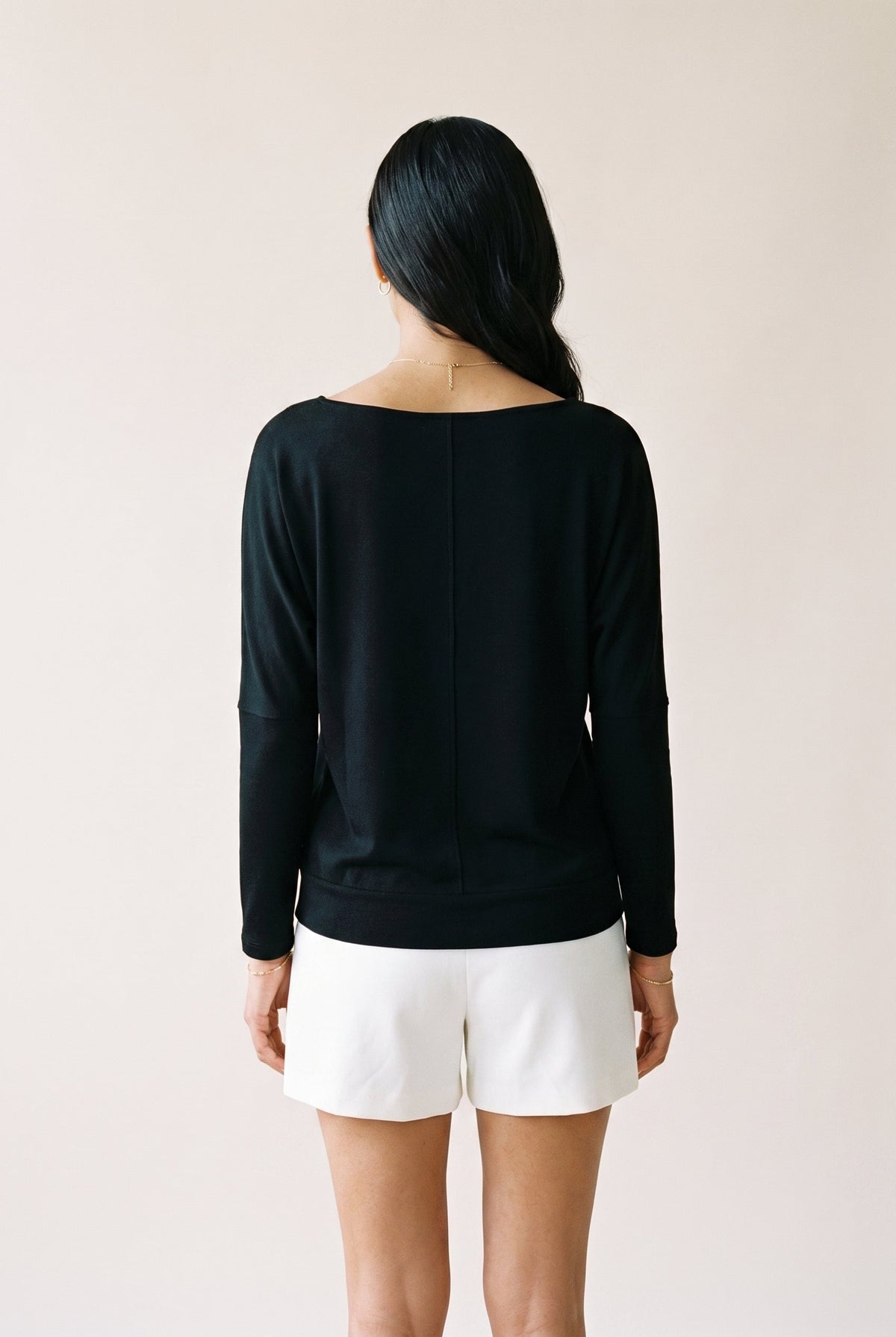 Boatneck Perfect Tunic Black Charlotte Avery (Jolie Inc.)