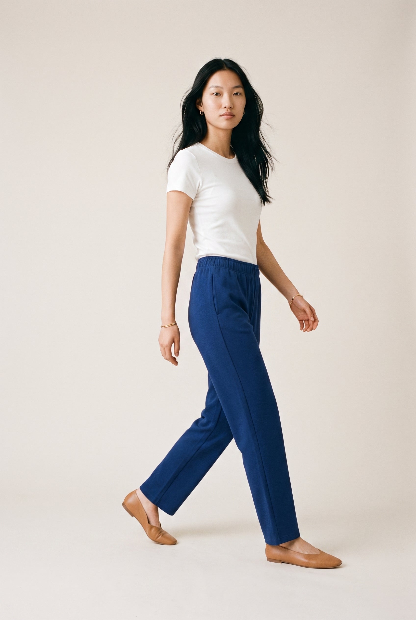 Pantalon Scuba Margot bleu marine
