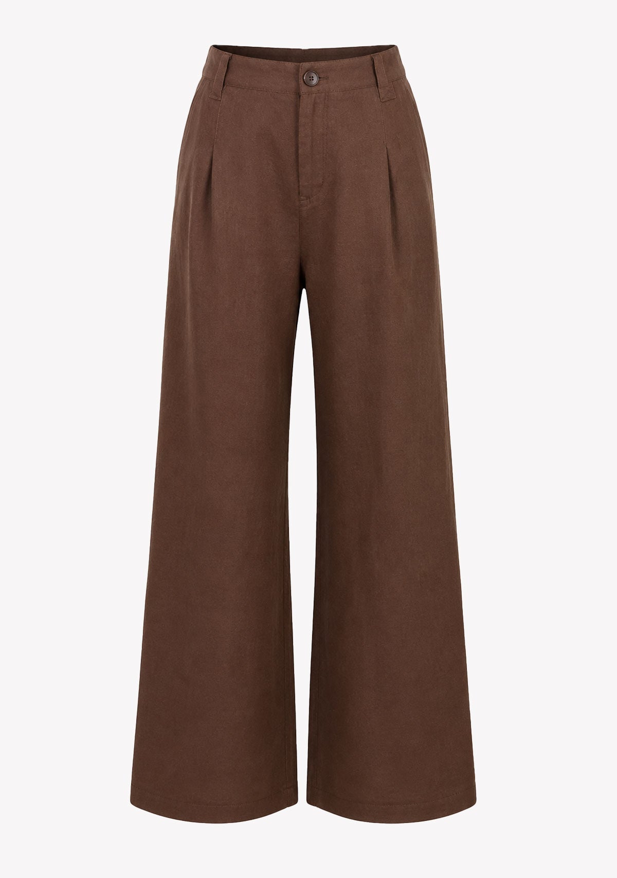 High Waist Wide Leg Trousers Khaki Green COCA