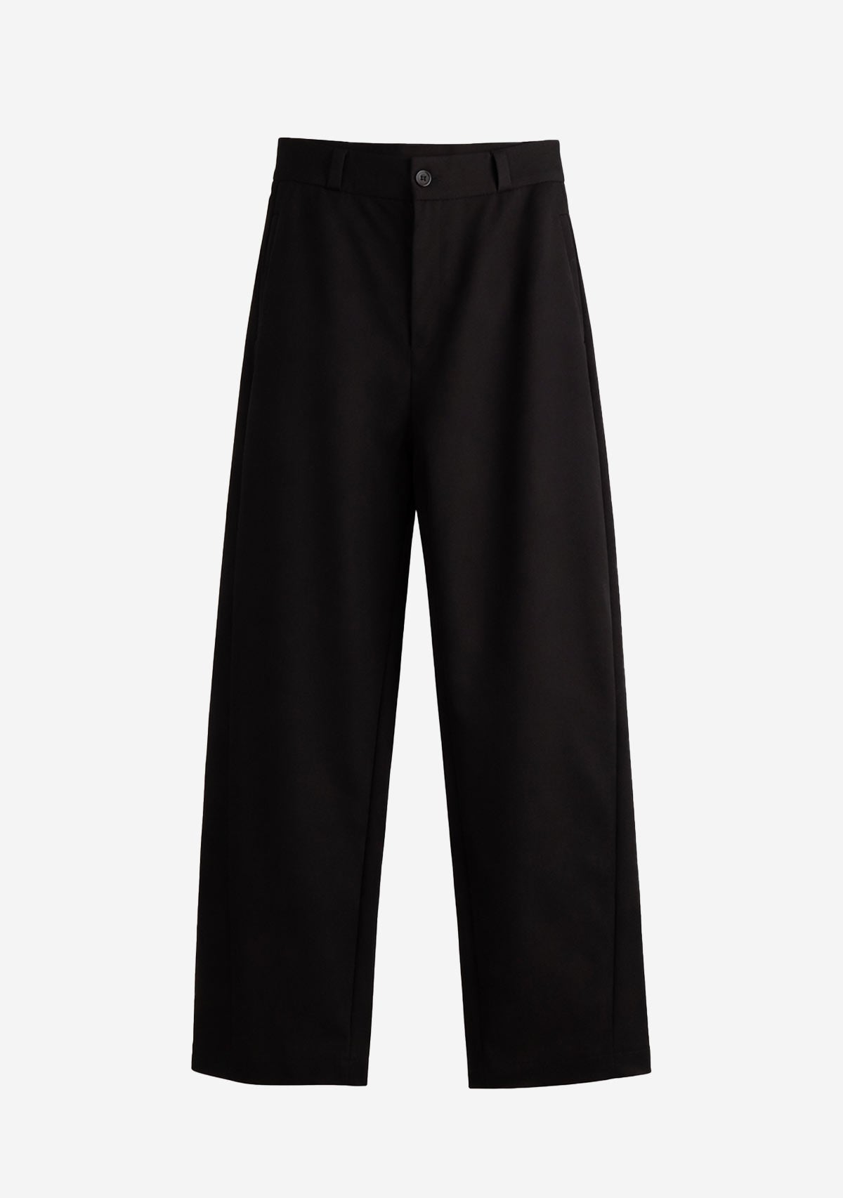 Tapered Barrel Trousers Black