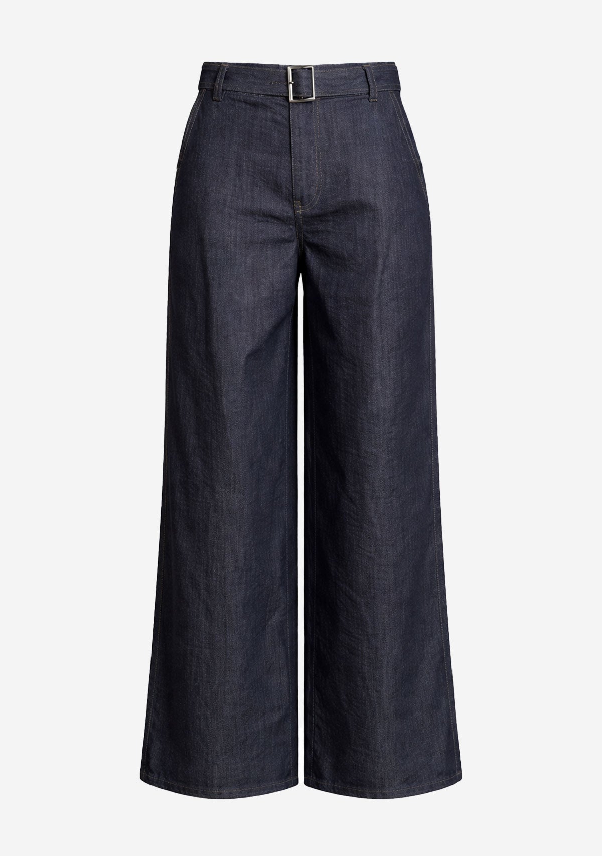 Wide Leg Casual Pants Navy