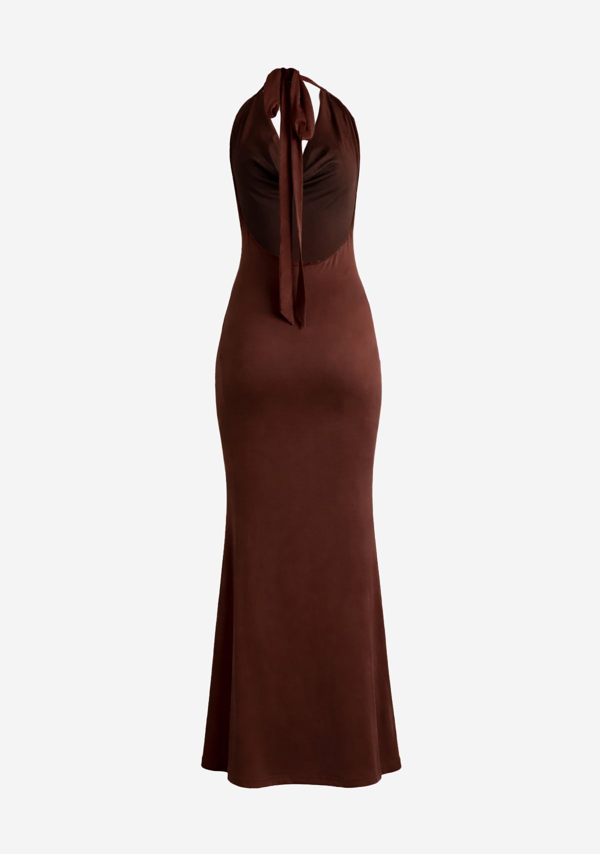 Cowl Neck Maxi Dress Coffee/Brown 12 Rue Collette