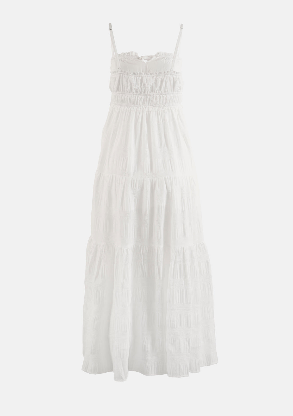 Crinkle Textured Front Tied Maxi Dress