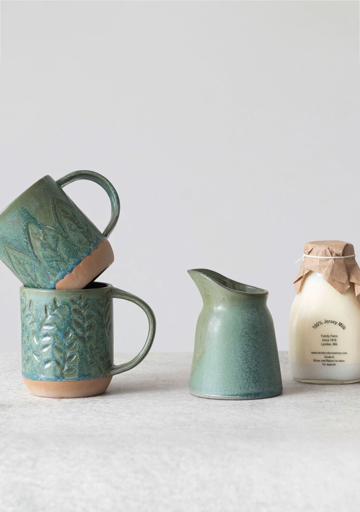 12 Oz. Stoneware Creamer Creative Co-op