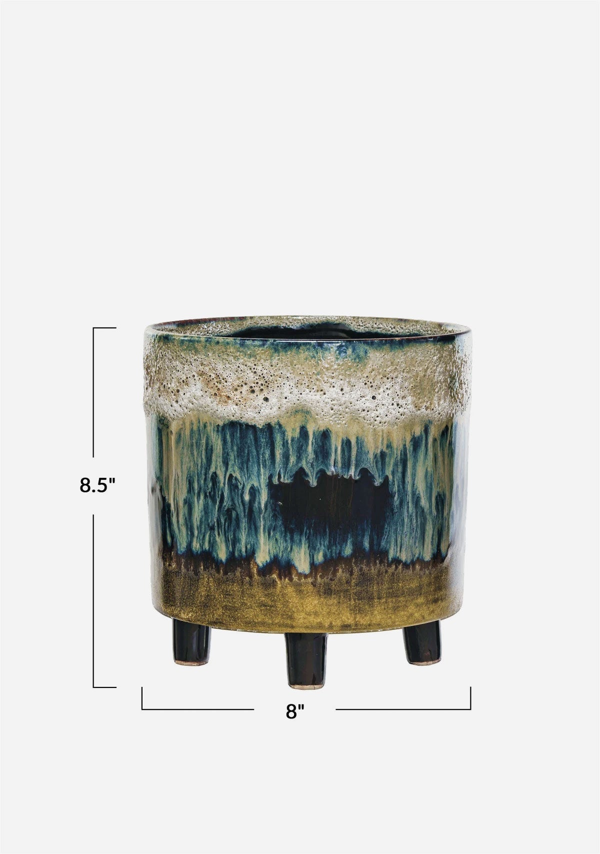 Stoneware Footed Planter Creative Coop