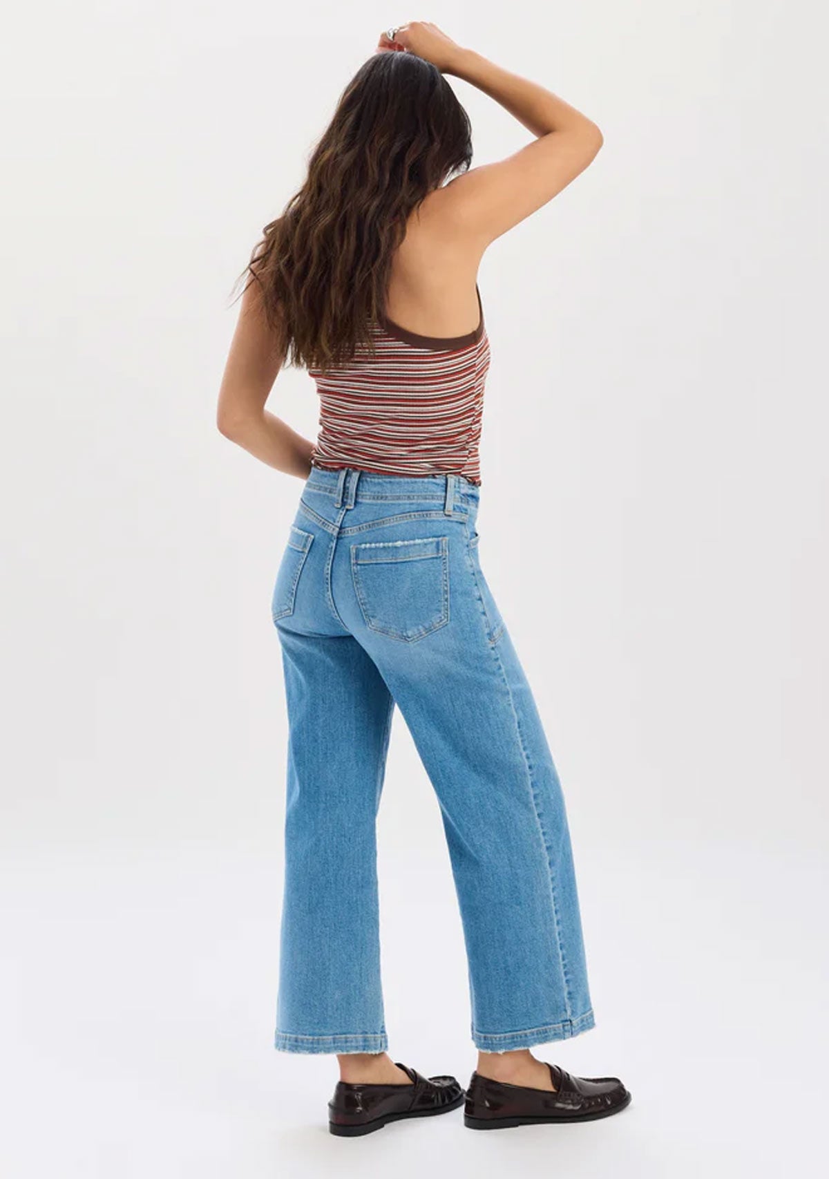 Valley Girl High Rise Patch Pocket Ankle Fave
