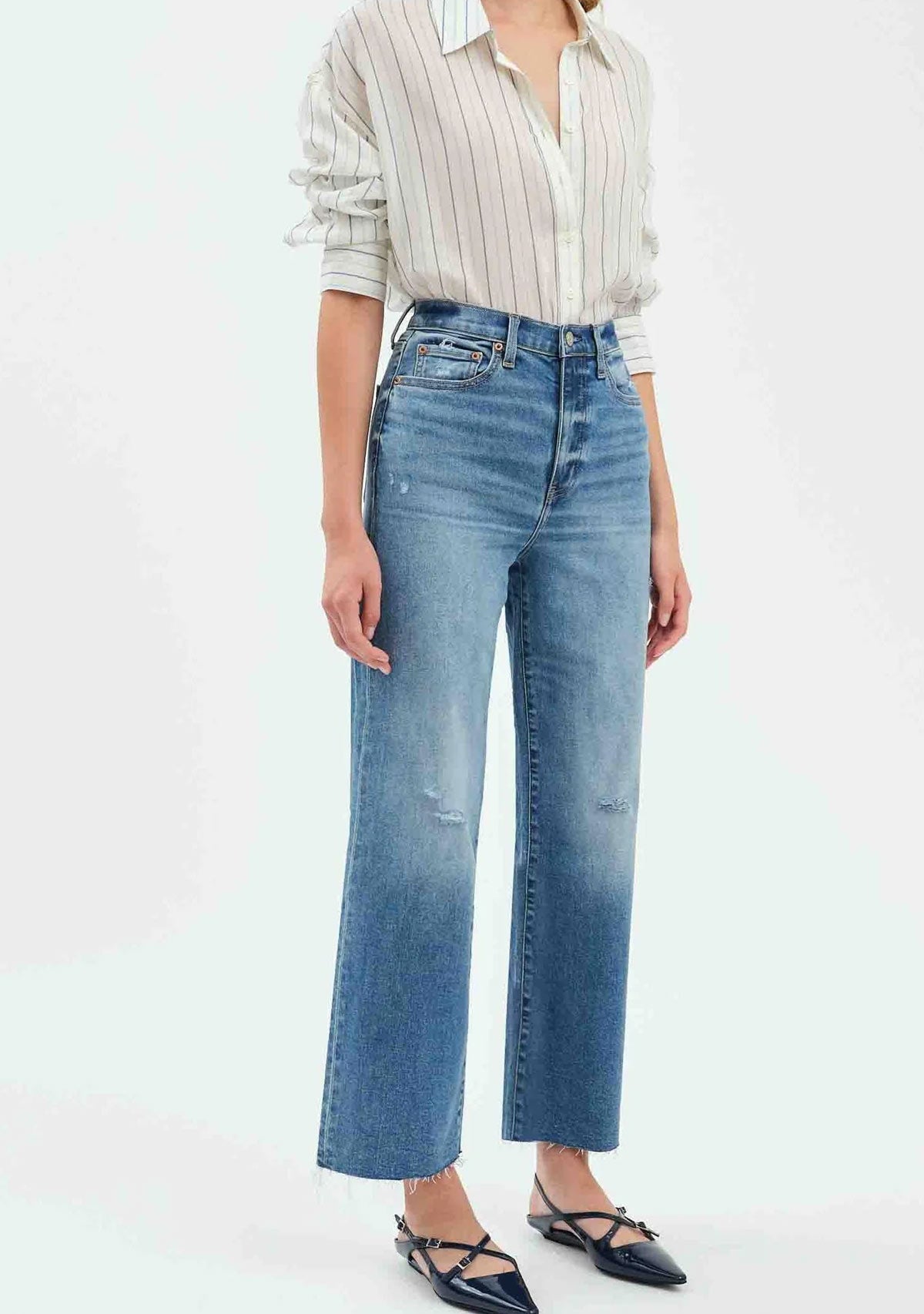 Pleaser High Rise Wide Ankle Wide Awake Vintage