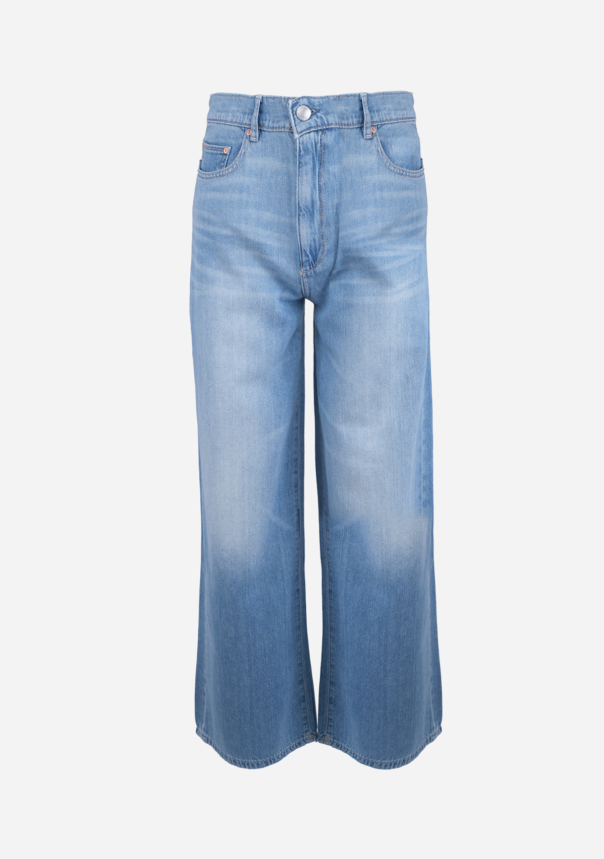Hepburn Wide Leg: High Rise 32' River Bank
