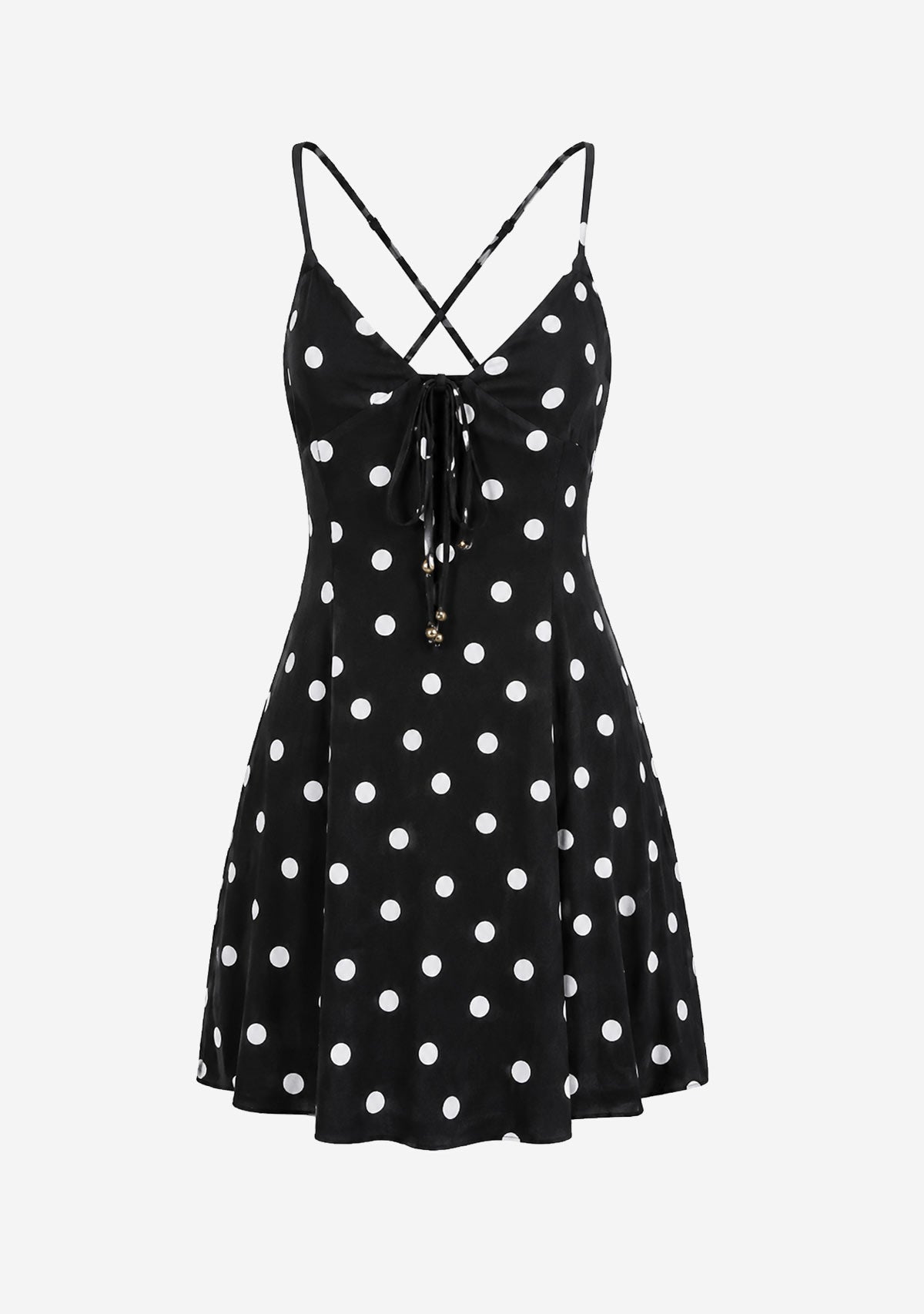Sleeveless Mini Dress Black/Ivory Dress Forum Inc.