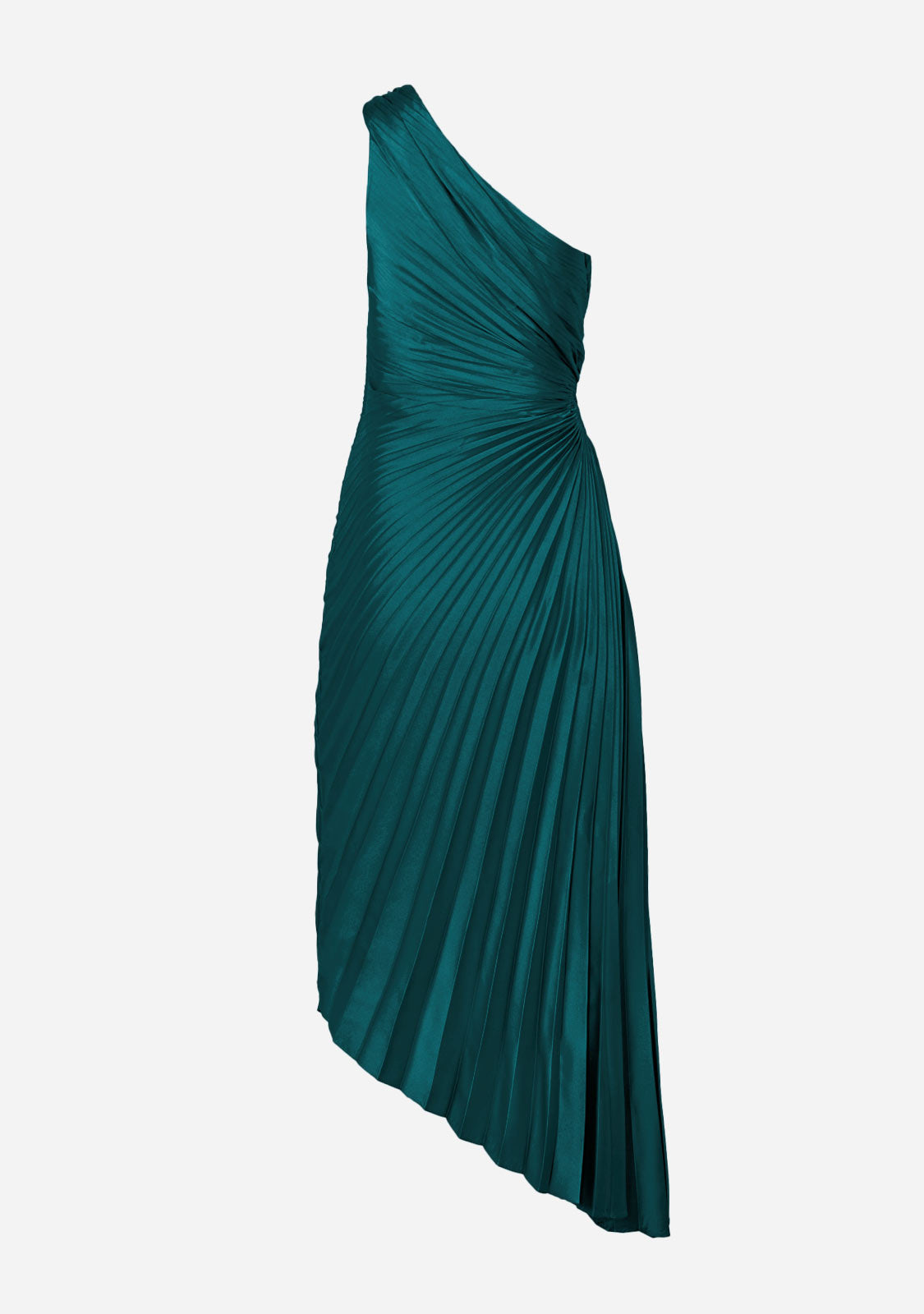 Olympia Asymmetrical Pleated Maxi Dress Dress Forum Inc.